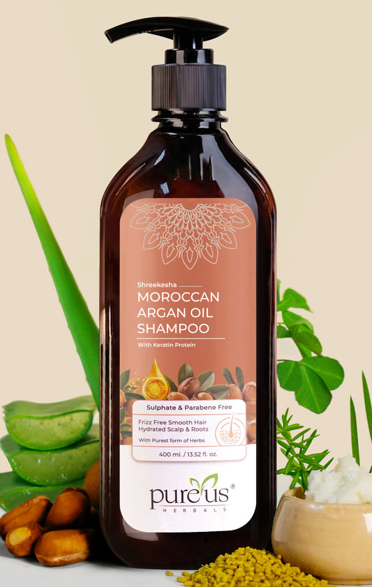 Pureus Herbals Moroccan Argan Oil Sulfate & Paraben Free Shampoo